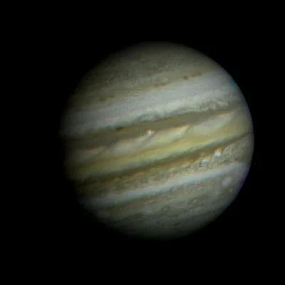 Júpiter fotografiado por la sonda Voyager