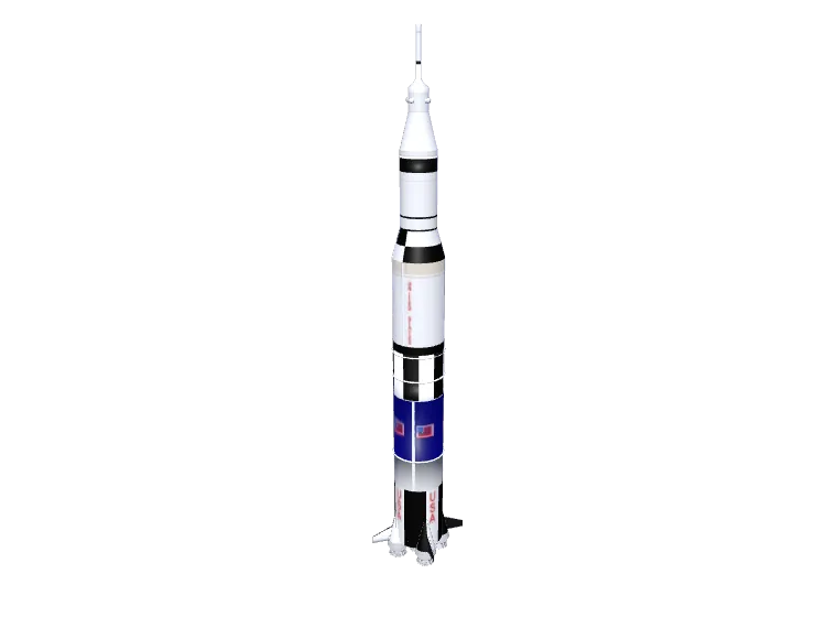 Modelo 3D de Cohete Saturn V